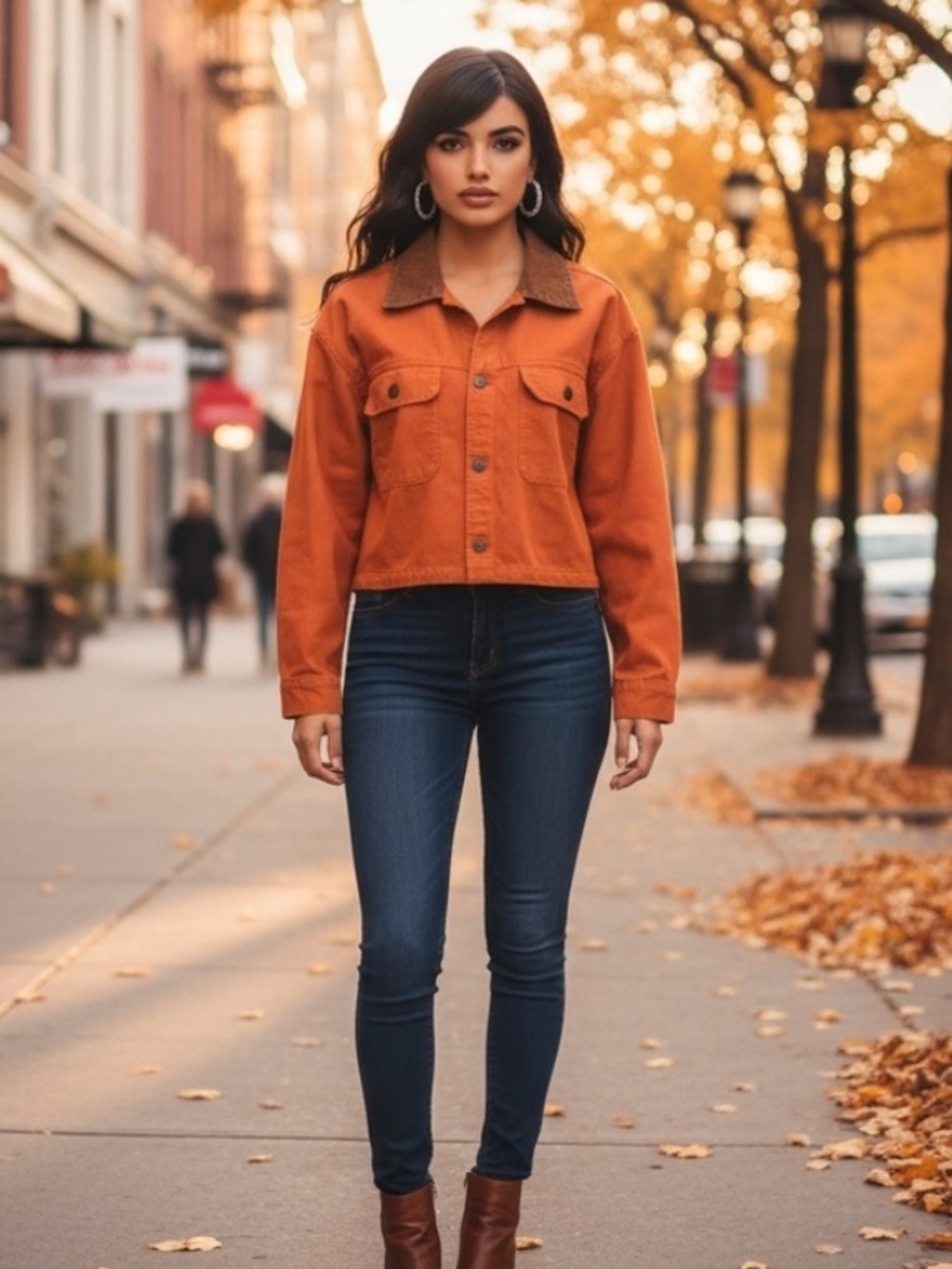 NWT Wild Fable Rust Color Denim Jacket. Size Medium